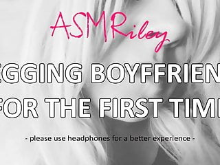 Eroticaudio asmr pegging bf, first time,...