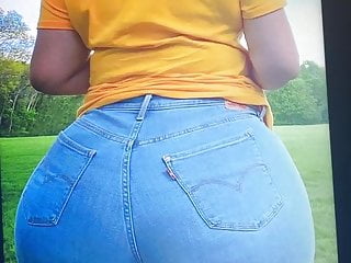 Nut booty hot latina jeans cum...