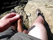 cliff top wank and cumshot