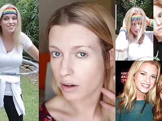 Celebrity, Barbara Dunkelman, Jerk off Challenge, Compilation