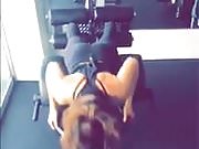 Alison Brie working out