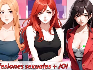 Spanish JOI hentai. Truth or dare at the sleepover. Instructions for masturbation in spanish.