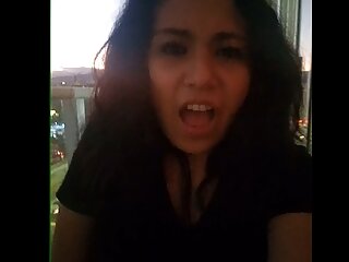 Mexican Girl Masturbating On The Balcony In Front Of The Whole City