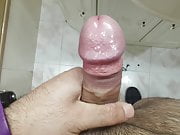 Play with the prepuce of my uncut cock