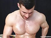 massive muscle god has straight punk service his cock