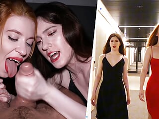 Stunning vampires get to the cock