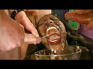 Facial, Ebony Huge Facial, Cumshot, Black Cumshots