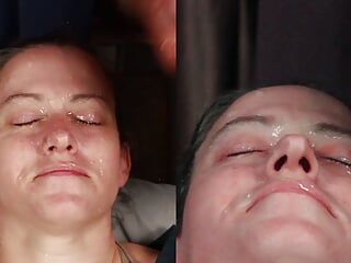 Dirty Dees taking more amateur homemade huge double cum loads to the face