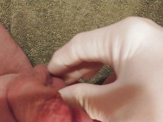 Rubbing my tiny mushroom dick head...