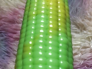 Corn, Dildo, Tight Pussy, Playing