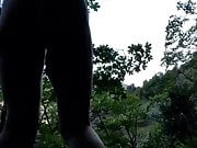 Naughty girl undresses all alone in the woods!!!