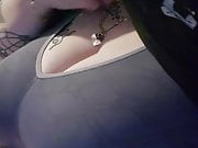 Ladymonarch420 playing with my tits