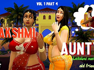 Vol 1 Part 4 - Desi Indian Busty Saree Aunty Lakshmi Met Her Lesbian Friend - Wicked Whims