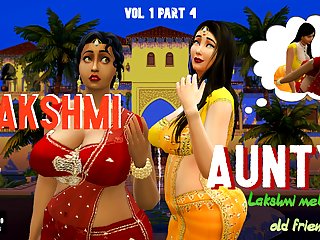 Vol 1 Part 4 - Desi Indian busty Saree Aunty Lakshmi met her lesbian friend - Wicked Whims