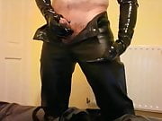 Cum on leather