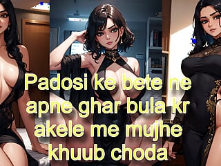 Padosi ke bete ne apne ghar bula kr akele me mujhe khuub choda hindi audio sex story Desi story sex kahani hindi audio storu