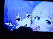 Anime SOP - Cum tribute 2 girls 