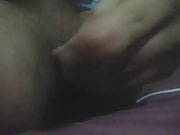 gay men inserting pen and finger in his anal