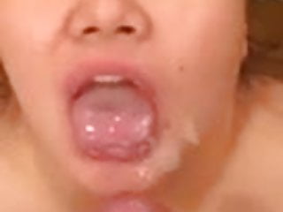 New Asian, Cumshot in Mouth, Mouth, Asian Cum in Mouth