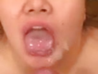 Mouth Cumshot, Asian Amateur Cumshot, Cum Whore, Asian Cum in Mouth