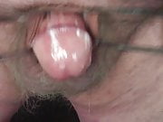 Foreskin with small cumshot