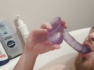Submissive Sucking Dildo First Time Deepthroat...
