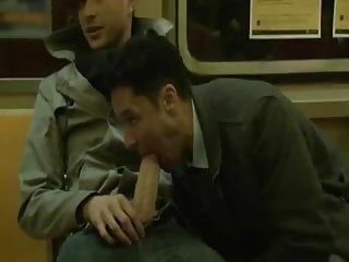 Sucking cock in the subway...
