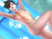Sexy and Hot Tracer from Overwatch has a juicy big ass.