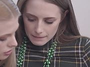 lovely lesbians Kyler Quinn and Sophie Sparks on St Patty’s day 