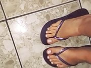 Sara Frazine Feet Chinelo Roxo