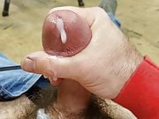 Cumming on my hairy balls 