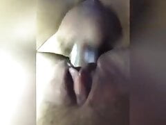 Fucking my wet wifes pussy till i cum inside of her
