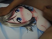 watanabe you dakimakura bukkake1